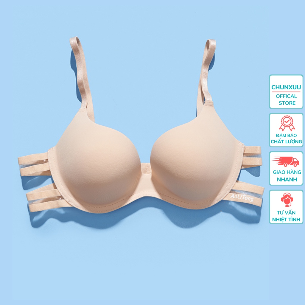 Áo lót nữ ChunXuu không gọng cúp ngực, thiết kế đệm dày vừa nâng đẩy ngực - AV32