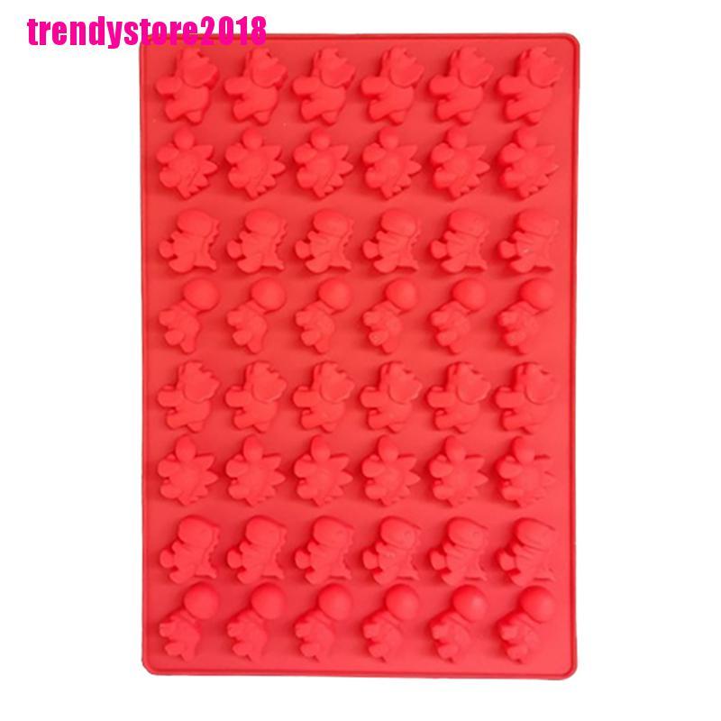 Khuôn Làm Đá / Sô Cô La / Kẹo Mềm 48 Lỗ Hình Khủng Long