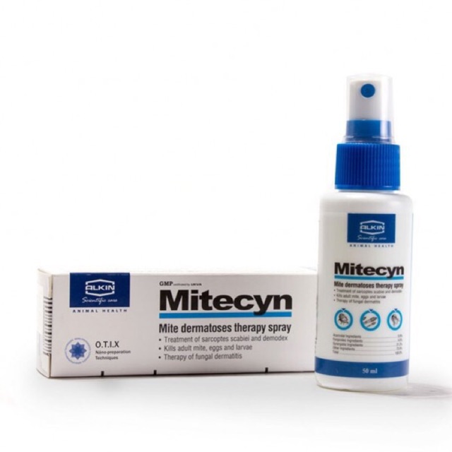 Th uốc trị gầu, nấm ALKIN MITECYN 50ml cho chó mèo