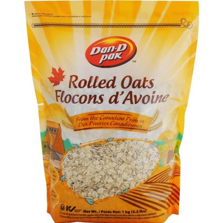 YẾN MẠCH ROLLED OATS CANADA 1KG DAN.D.AK,SIÊU THỰC PHẨM SẠCH TỐT CHO SỨC KHỎE, SẮC ĐẸP