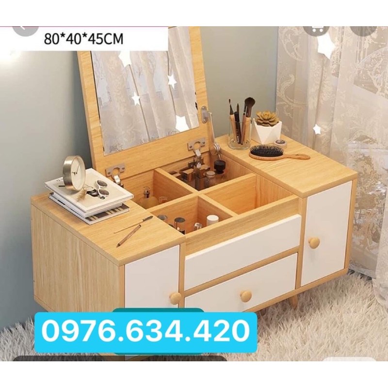 Kệ đầu giường, táp đầu giường kèm bàn trang điểm