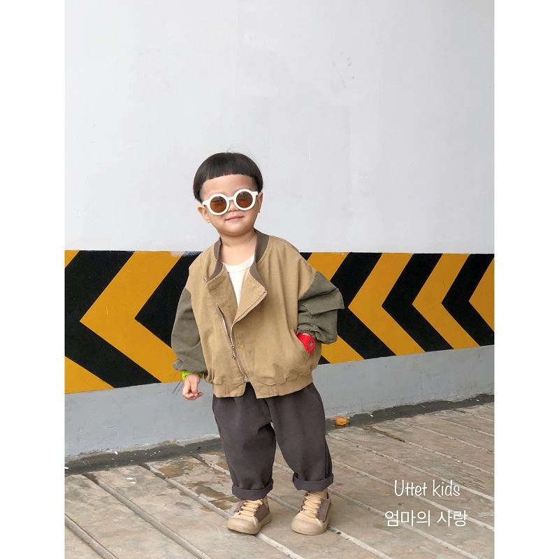 ÁO KHOÁC KAKI BOMBER PHONG CÁCH HÀN QUỐC DÀNH CHO BÉ GÁI VÀ BÉ TRAI 1530