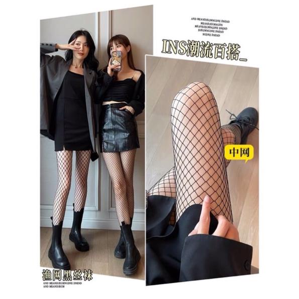Quần tất Balenciaga, quần tất lưới, quần tất đính đá.