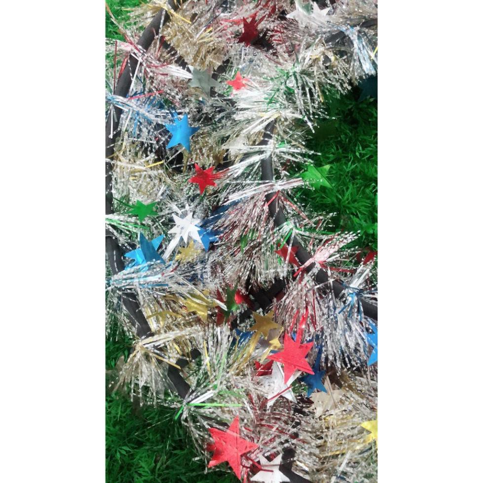 Vòng kim tuyến trang trí nhiều màu - Vòng trang trí Noel