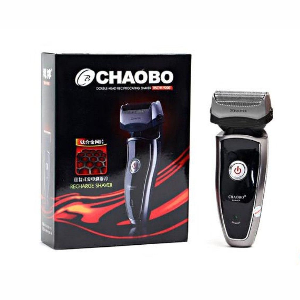 Máy Cạo Râu CHAOBO RSCW-9200 2 Lưỡi Nhỏ Gọn Tiện Lợi, Không Đau Rát Bảo Hành Toàn Quốc