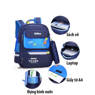 BALO HỌC SINH - CẶP SÁCH CẤP 1 KÈM HỘP BÚT CAO CẤP