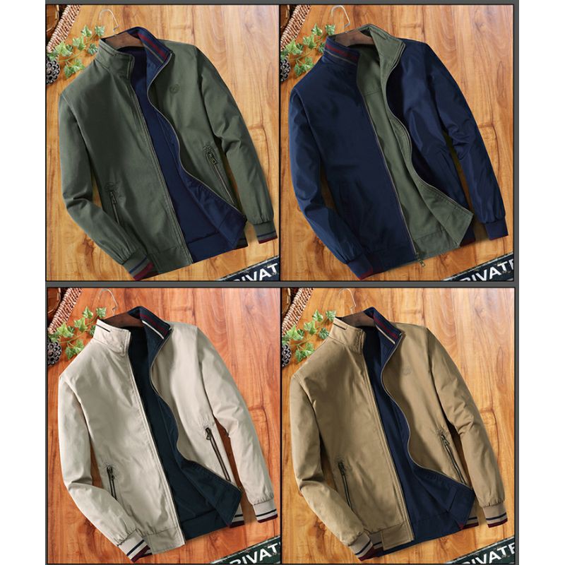 🥳 SALE 50% - ÁO KHOÁC KAKI 2 MẶT - 2 lớp, áo khác nam tiện dụng các mùa