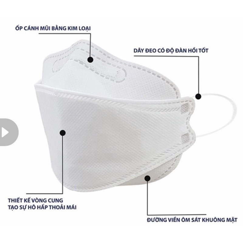 Set 10 Khẩu trang 4 lớp xuất khẩu MP Mask đạt TC ISO ko trôi son, ko bí thở