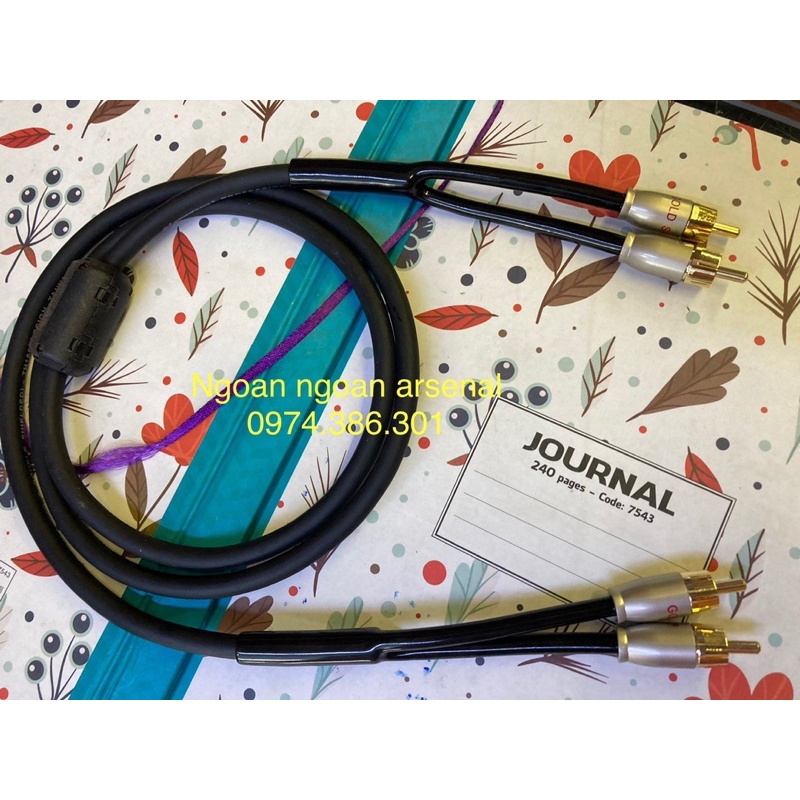 Dây tín hiệu AV, hoa sen, RCA hàng Diy nhập khẩu chất lượng