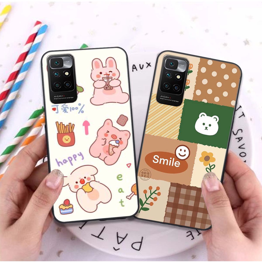 Ốp lưng Xiaomi REDMI 10 hoạ tiết ngộ nghĩnh đáng yêu, in hình theo yêu cầu, ốp lưng dẻo