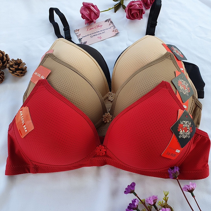 [2827] Áo Lót Thái Lan - Trơn, Mỏng, Không Gọng, Không Đệm - Có Lỗ Thông Khí Thoáng Mát.