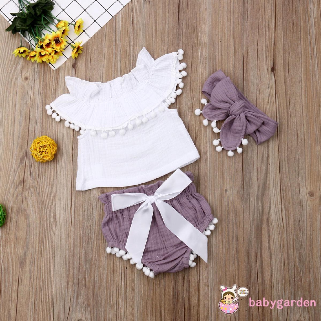 Set áo cánh tiên và quần short xinh xắn dành cho bé gái