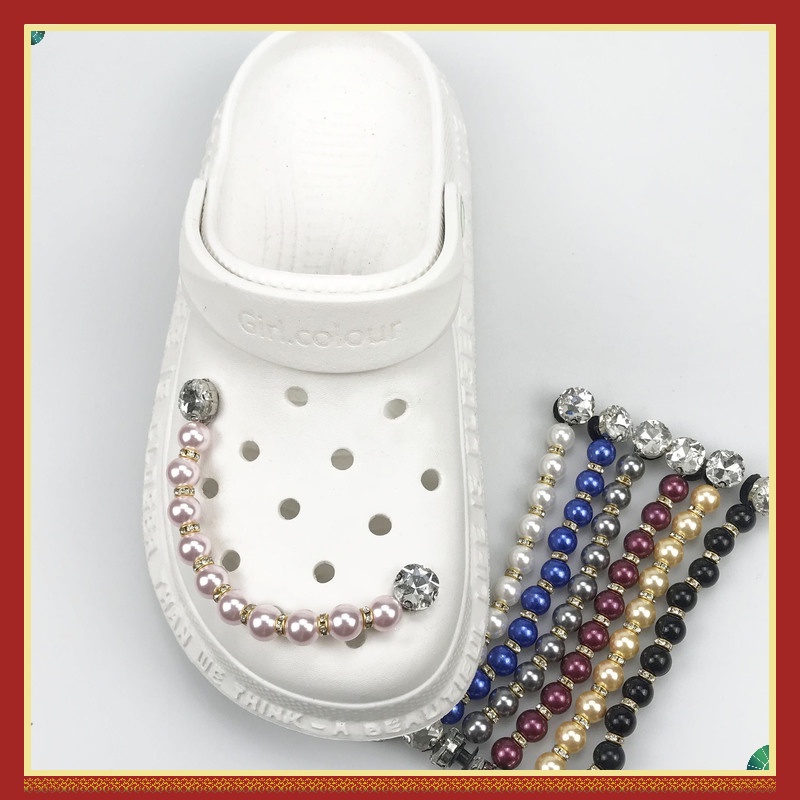 Phụ Kiện Trang Trí Dây Giày Đính Ngọc Trai Giả Thời Trang