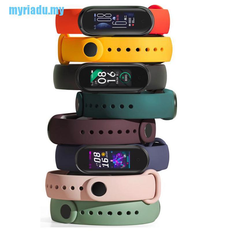 Dây Đeo Thay Thế Chất Liệu Silicon Thiết Kế Nhiều Lỗ Thời Trang Cho Xiaomi Mi Band 5