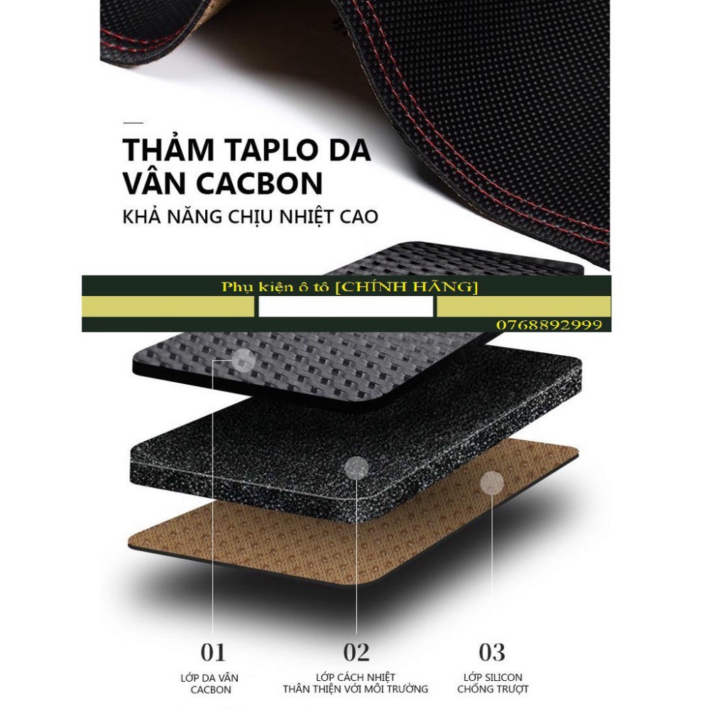 Toyota, thảm taplo da vân carbon chống nóng đủ dòng xe toyota, taplo da cac bon phukiensasa | BigBuy360 - bigbuy360.vn