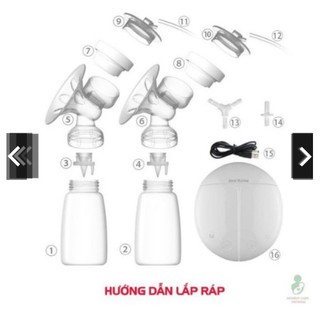 Máy Hut Sữa Điện Đôi Real Bubee