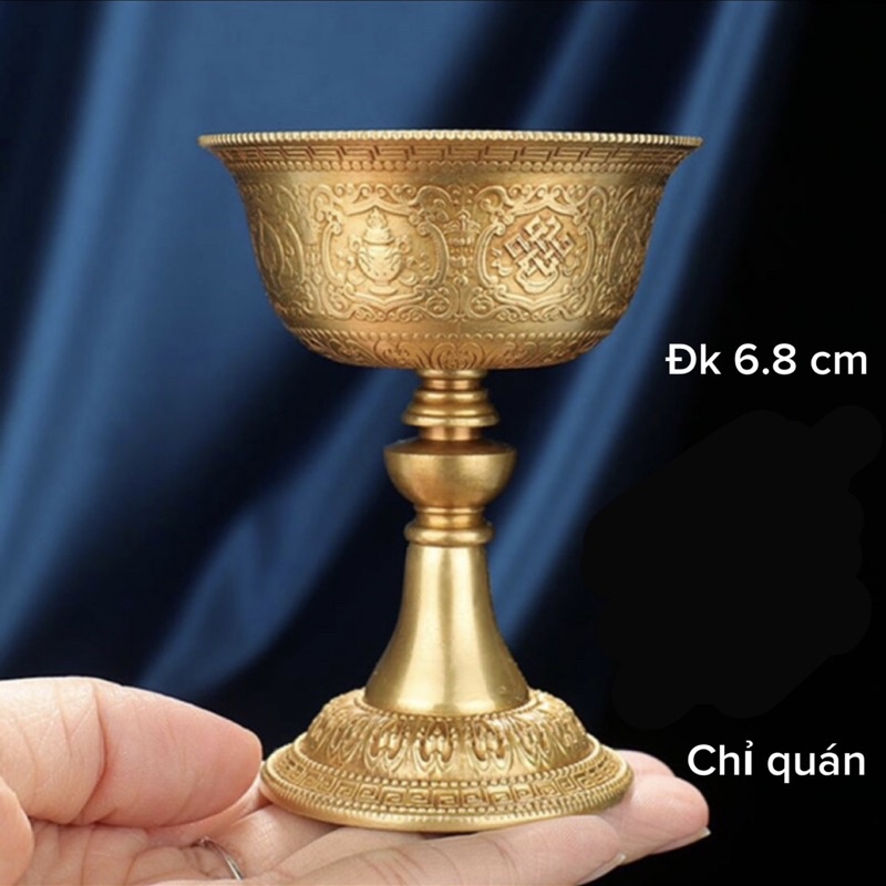 Chân đèn bơ Bát Kiết Tường