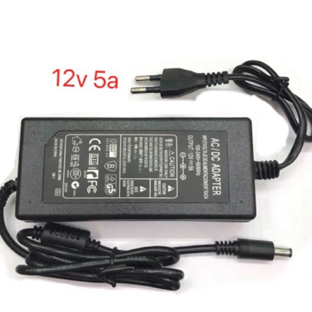 Nguồn adapter 12v-5a loại liền dây