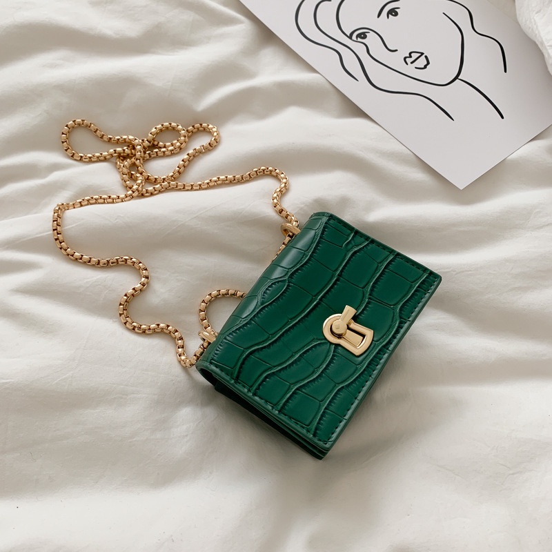 Túi Đeo Vai Họa Tiết Da Cá Sấu Thời Trang Dành Cho Nữ