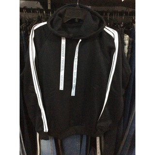 [Ảnh thật] Hoodie nỉ bông 3 sọc (40-52kg)