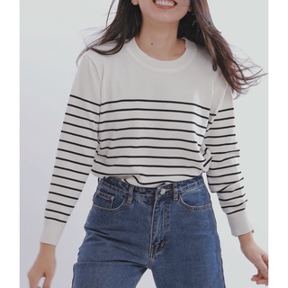 LONG STRIPED TEE