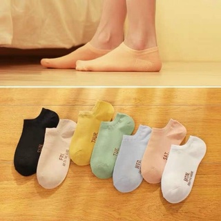 Tất tuần nữ cổ ngắn set 7 đôi 7 màu dễ thương tnc01