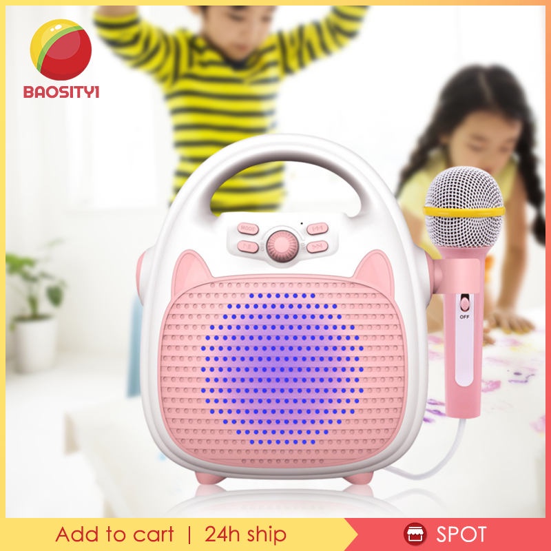 [Baosity1] Loa Bluetooth Hát Karaoke Với 1 Micro Đồ Chơi Di Động Thích Hợp Làm Quà Tặng Sinh Nhật / Lễ