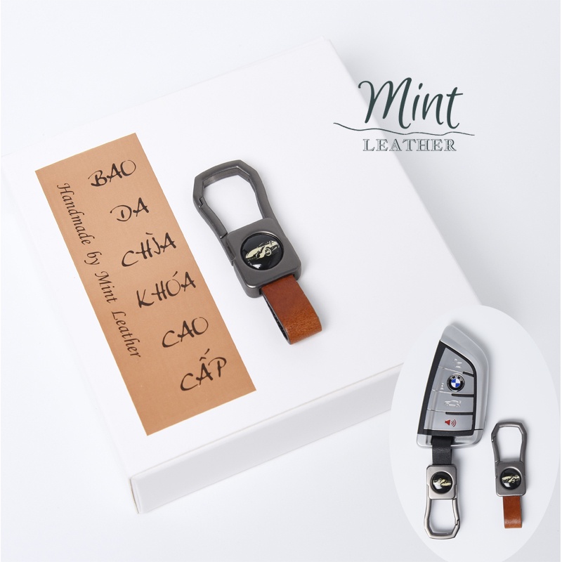 Móc Khóa Ô Tô Quai Da Thật 💎 FREESHIP💎 Móc Chìa Khóa Ô Tô, Xe Máy Đa Năng