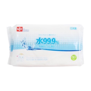 GIẤY ƯỚT NƯỚC TINH KHIẾT NHẬT LEC 99,9% E161 80 TỜ