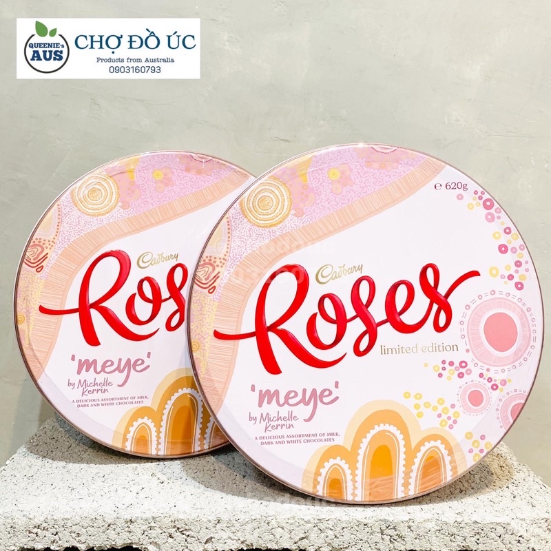 Hộp quà Chocolate Cadbury Roses Tin Phiên bản đặc biệt - hộp 600g - nhập Úc 🇦🇺