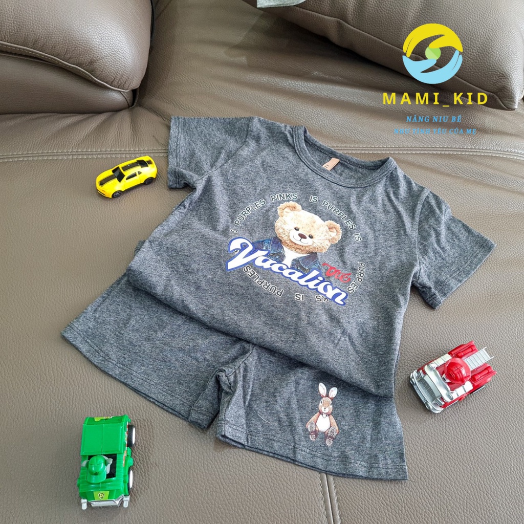 Quần Áo Bé Trai, Đồ Bộ Bé Trai Mùa Hè 1-12 tuổi cotton đẹp, thấm mồ hôi, co giãn tốt Shop Mamikid