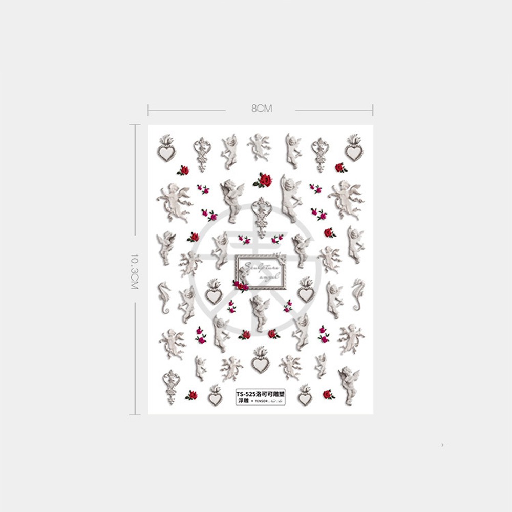 [Hàng mới về] Miếng dán móng tay hình đôi cánh thiên thần 5d siêu mỏng