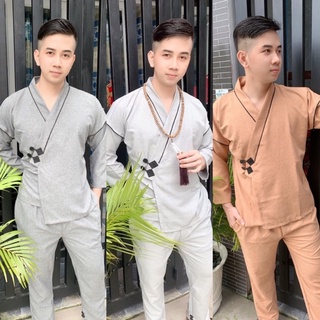 Đồ Bộ Lam Đi Chùa Cho Nam -  RP028# Mẫu Nam