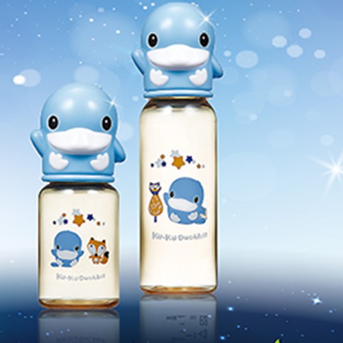 Bình sữa PPSU cổ thường KU.KU DUCKBILL KU5860 240ml