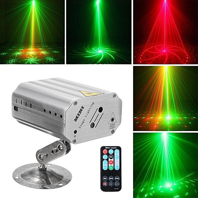 Đèn Laser trang trí sân khấu có điều khiển từ xa nháy theo nhạc, đèn laze trang trí nhà có điều khiển