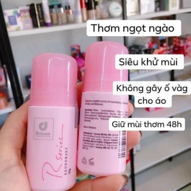 Lăn khử mùi hồng Rseries Thái Lan mùi thơm sang chảnh, dễ chịu lọ 50g - CO079