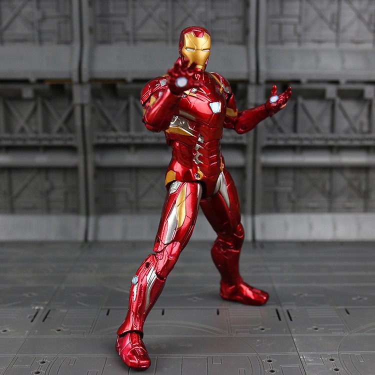 Mô hình Avengers Civil War ZD Toys Iron Man, Spider Man, Captain, Black Panther, Falcon, Bucky, War Machine size 17cm