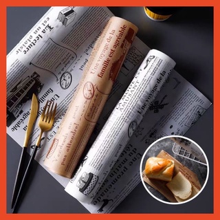 Mua Sét 2 cuộn giấy nến thấm hút dầu đồ chiên tiện lợi ( 2 cuộn 2 màu )