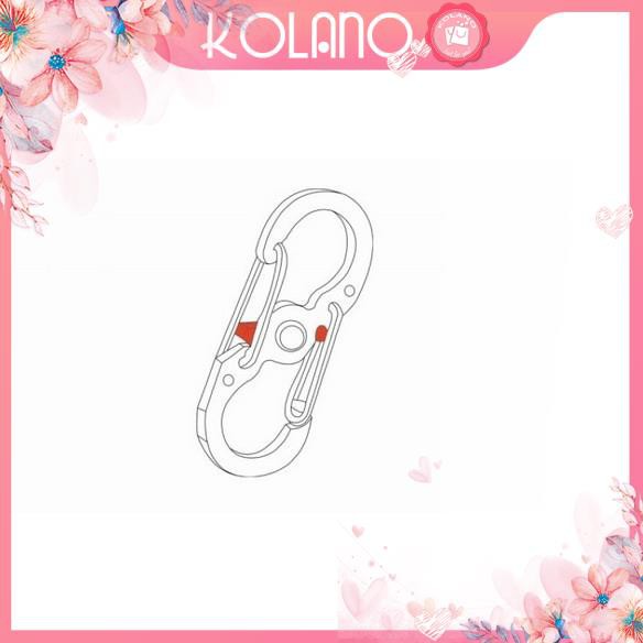 Móc khóa EDC KOLANO móc treo chìa khóa carabiner treo balo du lịch có chốt khoá xoay tiện dụng HK-001209