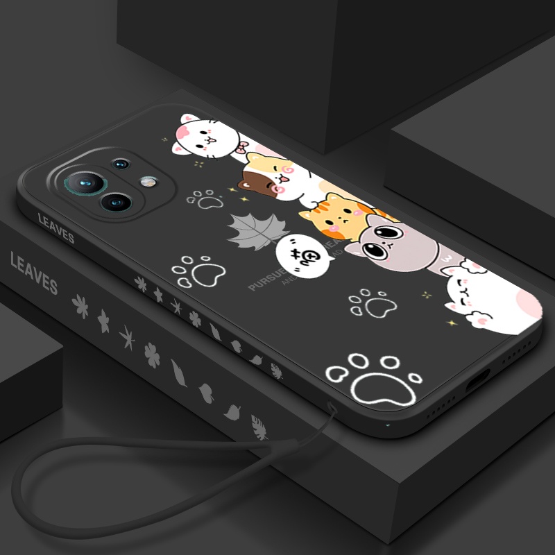 Ốp lưng xiaomi mi 11 lite xiaomi 11t xiaomi 11 lite 5g ne xiaomi 11t pro Ốp Điện Thoại Silicon Mềm Bảo Vệ Cho xiaomi mi 11 lite xiaomi 11t xiaomi 11 lite 5g ne xiaomi 11t pro DZMM01 viền vuông cute