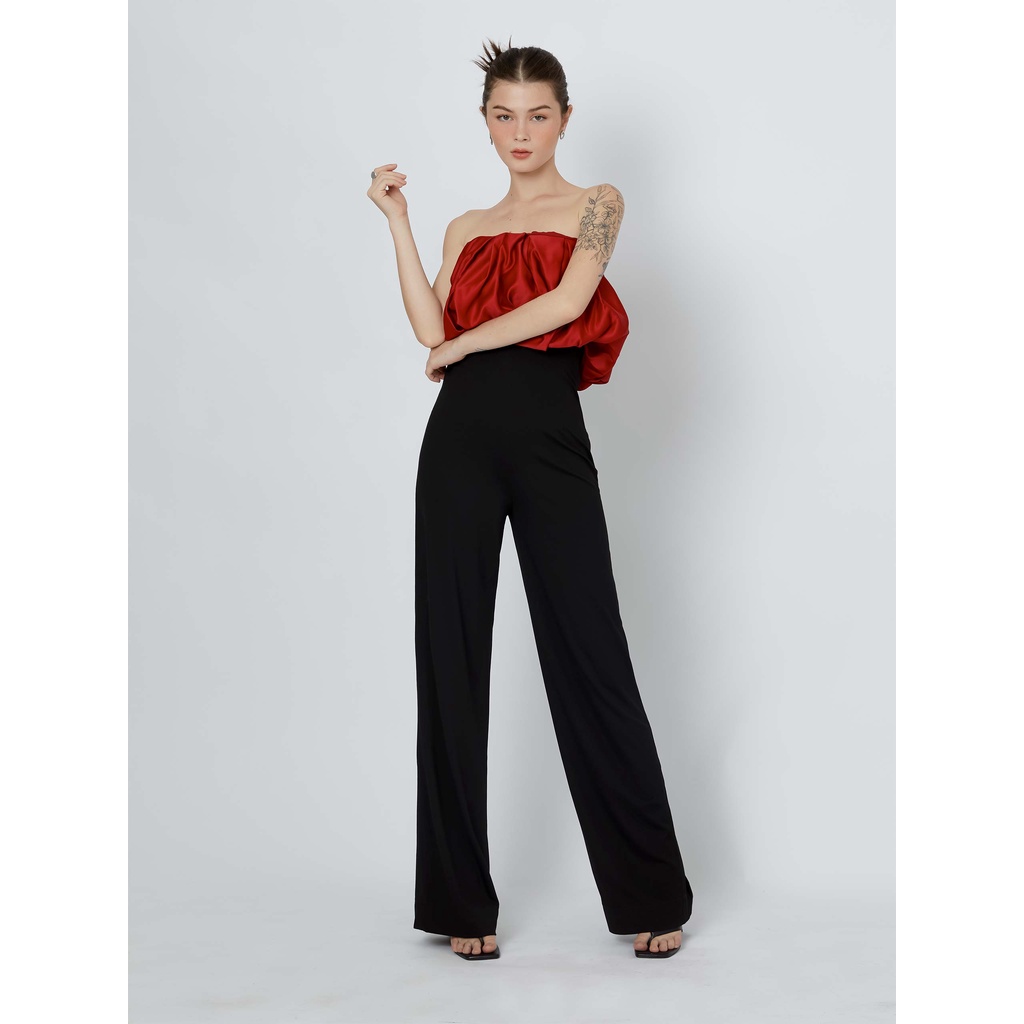 Quần Dài Nữ Straight High Waist , Chất Vải Thun Lạnh Thoải Mái , WQD000032,SOMHOW