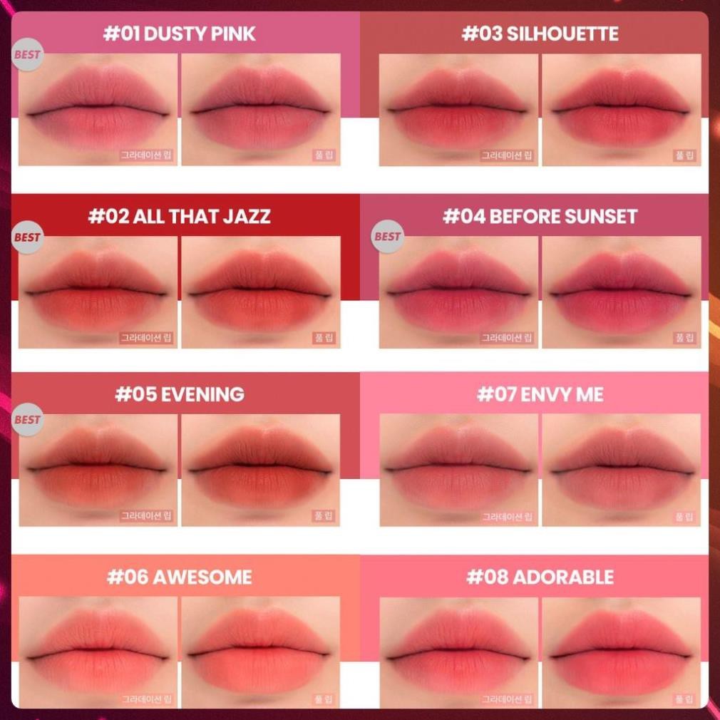 Son Lì Siêu Nhẹ Môi Romand Zero Matte Lipstick 3.0g - Từ Hảo