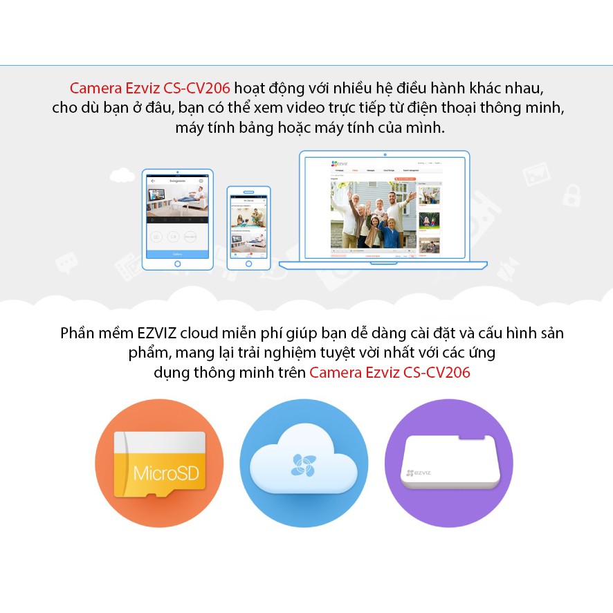 Camera Ezviz C2C Mini 2.0 MP Chính Hãng - Bảo Hành Chính Hãng 24 Tháng