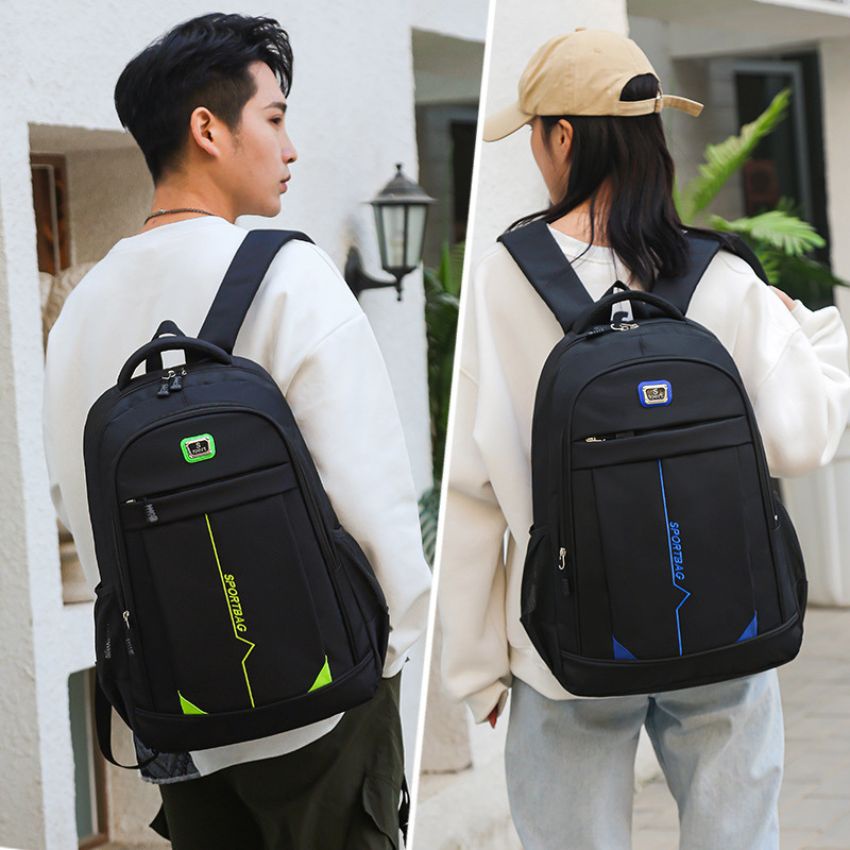 Cặp balo học sinh, balo thời trang nam nữ size 48cm chất liệu vải dù chống nước, chống xước có ngăn đựng laptop BL028