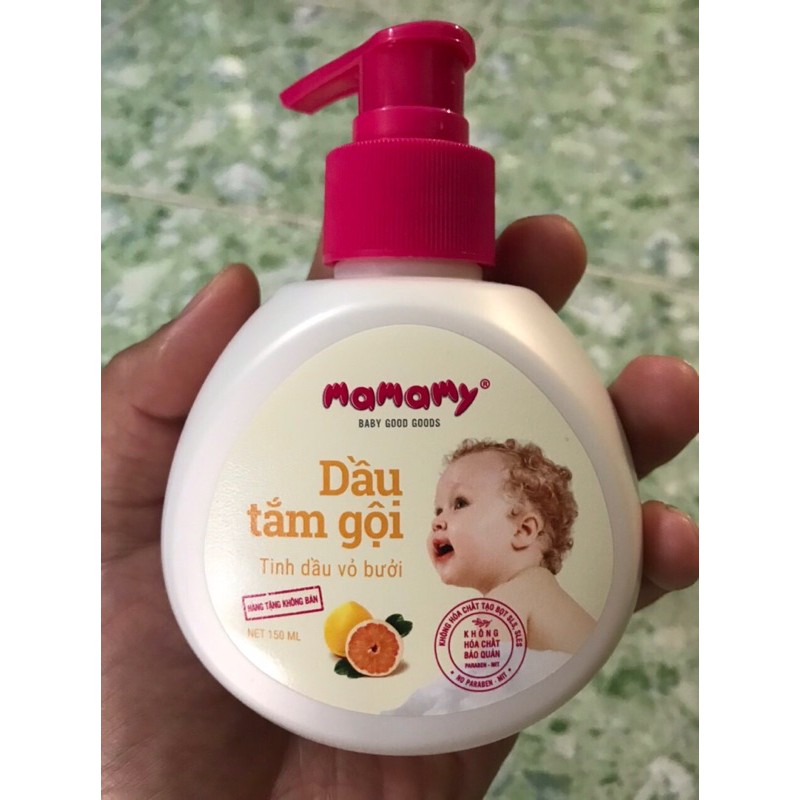 [GIÁ DÙNG THỬ] DẦU TẮM GỘI MAMAMY 150ml