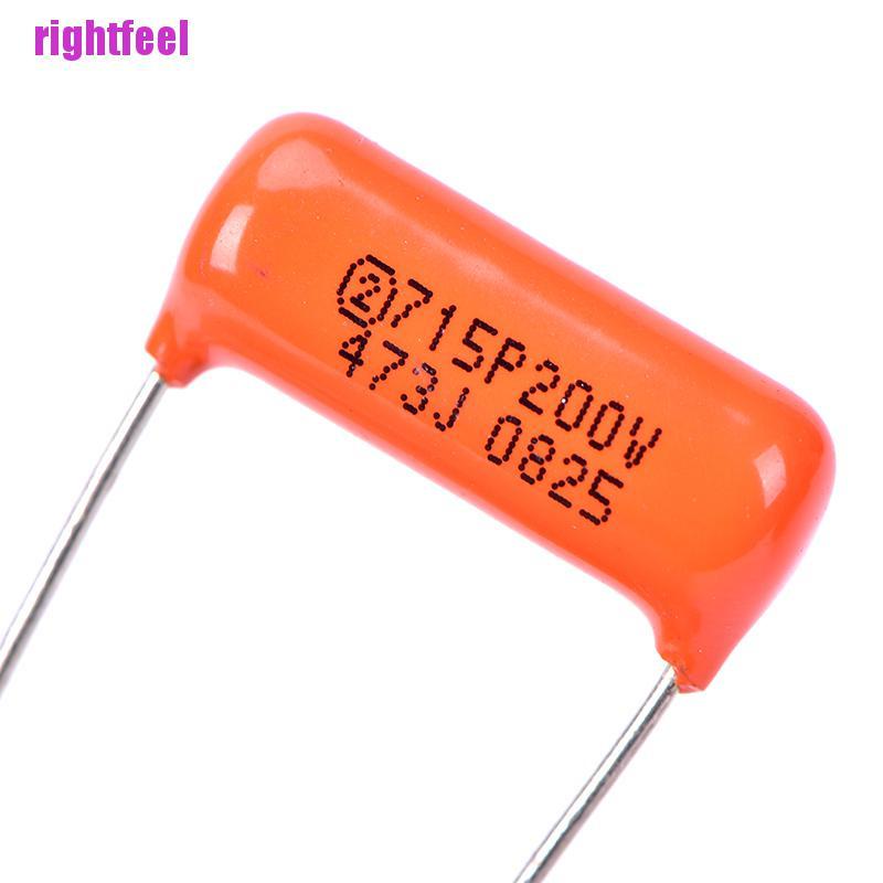 Rightfeel 1pc Electric Guitar Single Coil Pickup Acoustic Capacitor 0.047uf 473J