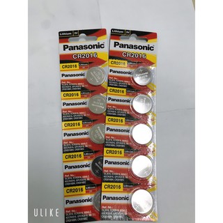Vĩ 5 viên pin Panasonic CR-2016 3V Lithium -Made in Indonesia