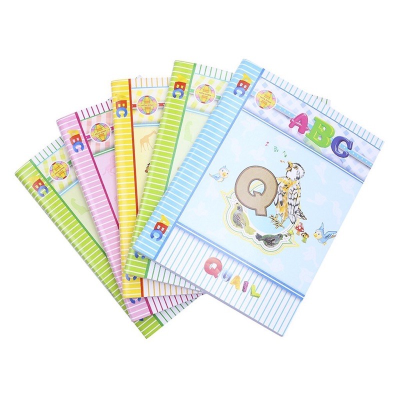 Tập ABC, 5 ô ly, 4 ô ly giấy tốt.