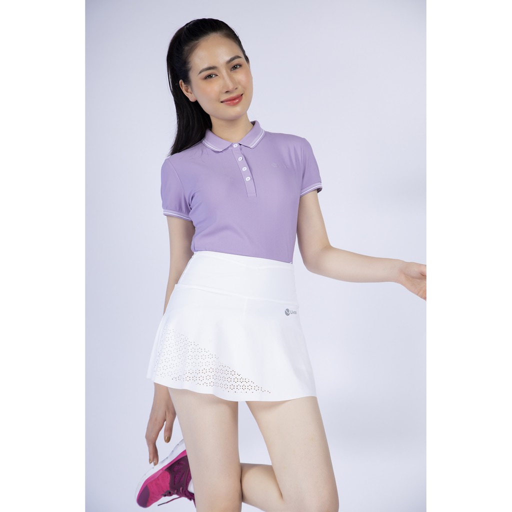 Áo Polo Nữ Livan Sport Màu Trắng New Daily Thanh Lịch Chống Nhăn Nhàu Kháng Khuẩn Cao Cấp