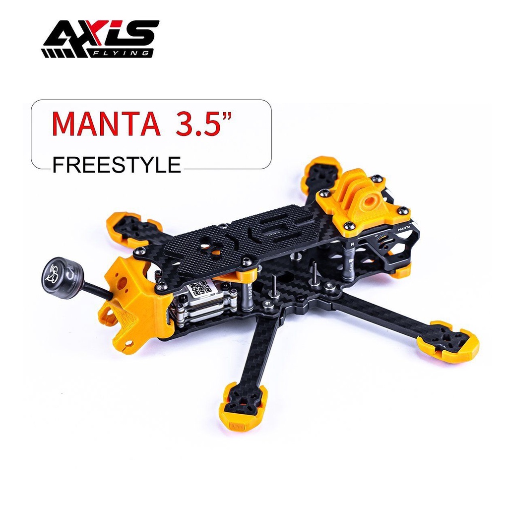 MANTA 3.5inch fpv freestyle Squashed X frame with all TPU